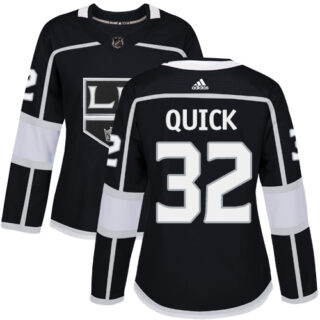 Women's Los Angeles Kings #32 Jonathan Quick Black Home Authentic Stitched NHL Jersey