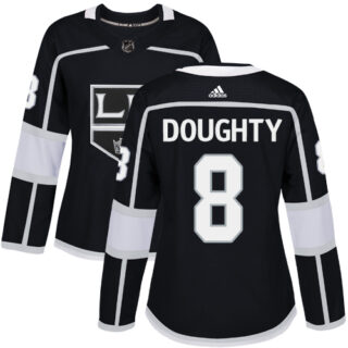 Women's Los Angeles Kings #8 Drew Doughty Black Home Authentic Stitched NHL Jersey