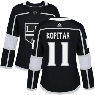 Women's Los Angeles Kings #11 Anze Kopitar Black Home Authentic Stitched NHL Jersey