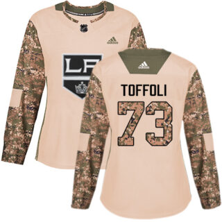 Women's Los Angeles Kings #73 Tyler Toffoli Camo Authentic 2017 Veterans Day Stitched NHL Jersey