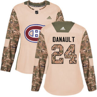 Women's Montreal Canadiens #24 Phillip Danault Camo Authentic 2017 Veterans Day Stitched NHL Jersey
