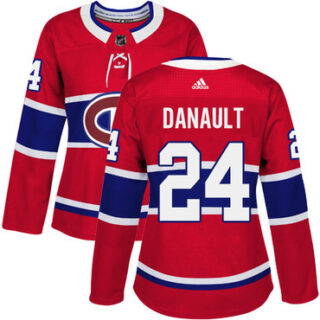 Women's Montreal Canadiens #24 Phillip Danault Red Home Authentic Stitched NHL Jersey