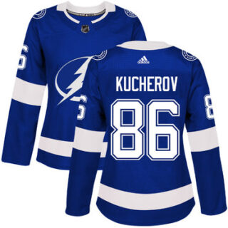Women's Tampa Bay Lightning #86 Nikita Kucherov Blue Home Authentic Stitched NHL Jersey