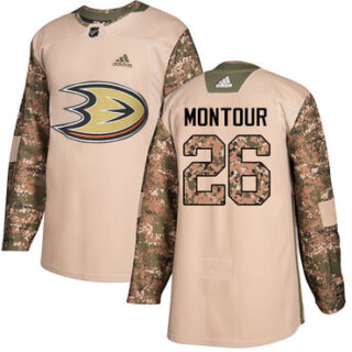 Youth Anaheim Ducks #26 Brandon Montour Camo Authentic 2017 Veterans Day Stitched NHL Jersey