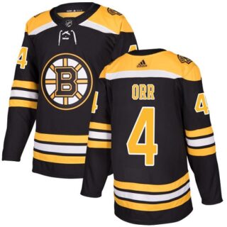 Youth Boston Bruins #4 Bobby Orr Black Home Authentic Youth Stitched NHL Jersey