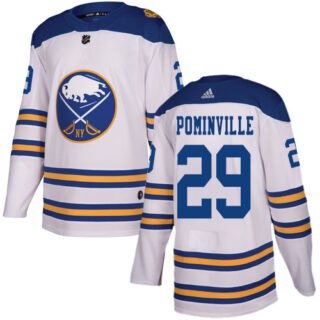 Youth Buffalo Sabres #29 Jason Pominville White Authentic 2018 Winter Classic Stitched NHL Jersey