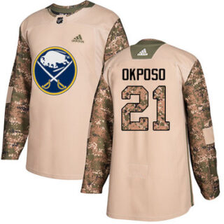 Youth Buffalo Sabres #21 Kyle Okposo Camo Authentic 2017 Veterans Day Stitched NHL Jersey