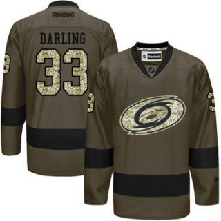 Youth Carolina Hurricanes #33 Scott Darling Green Salute to Service Stitched NHL Jersey