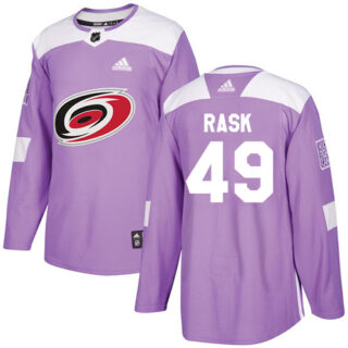 Youth Carolina Hurricanes #49 Victor Rask Purple Authentic Fights Cancer Stitched NHL Jersey