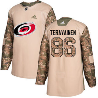 Youth Carolina Hurricanes #86 Teuvo Teravainen Camo Authentic 2017 Veterans Day Stitched NHL Jersey