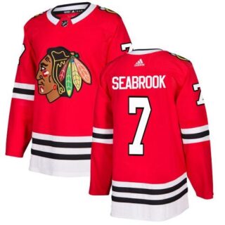 Youth Chicago Blackhawks #7 Brent Seabrook Red Home Authentic Stitched NHL Jersey