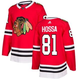 Youth Chicago Blackhawks #81 Marian Hossa Red Home Authentic Stitched NHL Jersey