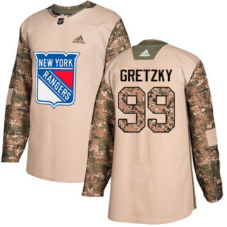 Youth Detroit Rangers #99 Wayne Gretzky Camo Authentic 2017 Veterans Day Stitched NHL Jersey
