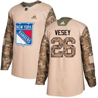 Youth Detroit Rangers #26 Jimmy Vesey Camo Authentic 2017 Veterans Day Stitched NHL Jersey