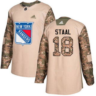Youth Detroit Rangers #18 Marc Staal Camo Authentic 2017 Veterans Day Stitched NHL Jersey