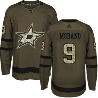 Youth Dallas Stars #9 Mike Modano Green Salute to Service Stitched NHL Jersey