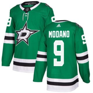Youth Dallas Stars #9 Mike Modano Green Home Authentic Stitched NHL Jersey