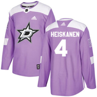 Youth Dallas Stars #4 Miro Heiskanen Purple Authentic Fights Cancer Stitched NHL Jersey