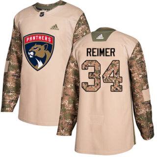 Youth Florida Panthers #34 James Reimer Camo Authentic 2017 Veterans Day Stitched NHL Jersey
