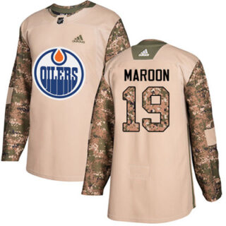 Youth Edmonton Oilers #19 Patrick Maroon Camo Authentic 2017 Veterans Day Stitched NHL Jersey