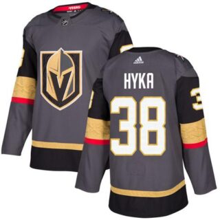 Youth Vegas Golden Knights #38 Tomas Hyka Grey Home Authentic Stitched NHL Jersey