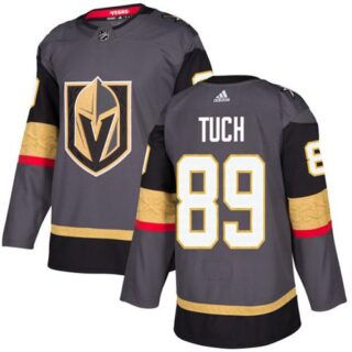 Youth Vegas Golden Knights #89 Alex Tuch Grey Home Authentic Stitched NHL Jersey