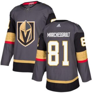 Youth Vegas Golden Knights #81 Jonathan Marchessault Grey Home Authentic Stitched NHL Jersey