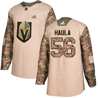 Youth Vegas Golden Knights #56 Erik Haula Camo Authentic 2017 Veterans Day Stitched NHL Jersey
