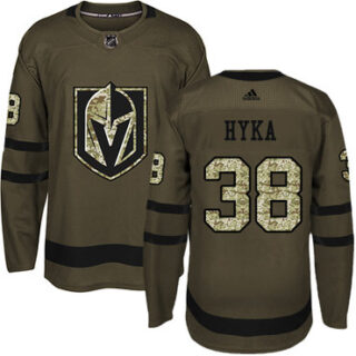 Youth Vegas Golden Knights #38 Tomas Hyka Green Salute to Service Stitched NHL Jersey