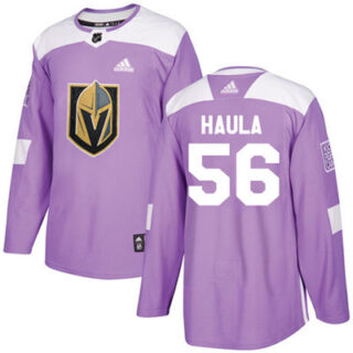 Youth Vegas Golden Knights #56 Erik Haula Purple Authentic Fights Cancer Stitched NHL Jersey