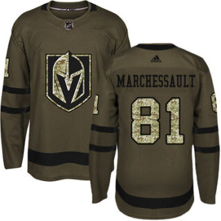 Youth Vegas Golden Knights #81 Jonathan Marchessault Green Salute to Service Stitched NHL Jersey