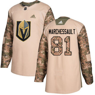 Youth Vegas Golden Knights #81 Jonathan Marchessault Camo Authentic 2017 Veterans Day Stitched NHL Jersey
