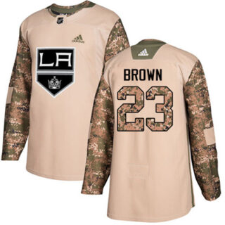 Youth Los Angeles Kings #23 Dustin Brown Camo Authentic 2017 Veterans Day Stitched NHL Jersey
