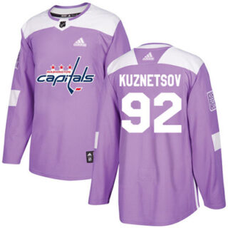 Youth Washington Capitals #92 Evgeny Kuznetsov Purple Authentic Fights Cancer Stitched NHL Jersey