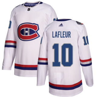 Youth Montreal Canadiens #10 Guy Lafleur White Authentic 2017 100 Classic Stitched NHL Jersey
