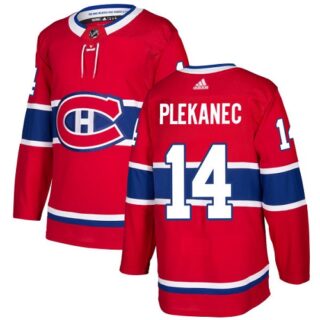 Youth Montreal Canadiens #14 Tomas Plekanec Red Home Authentic Stitched NHL Jersey