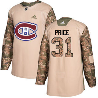 Youth Montreal Canadiens #31 Carey Price Camo Authentic 2017 Veterans Day Stitched NHL Jersey