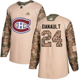 Youth Montreal Canadiens #24 Phillip Danault Camo Authentic 2017 Veterans Day Stitched NHL Jersey