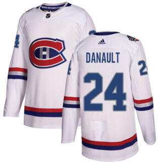 Youth Montreal Canadiens #24 Phillip Danault White Authentic 2017 100 Classic Stitched NHL Jersey