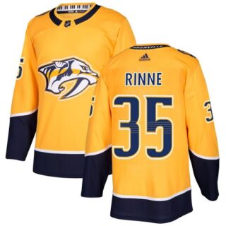 Youth Nashville Predators #35 Pekka Rinne Yellow Home Authentic Stitched NHL Jersey