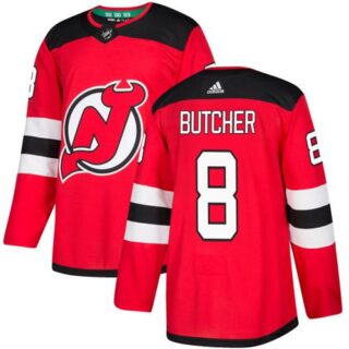 Youth New Jersey Devils #8 Will Butcher Red Home Authentic Stitched NHL Jersey