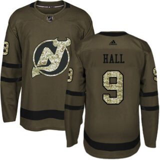Youth New Jersey Devils #9 Taylor Hall Green Salute to Service Stitched NHL Jersey