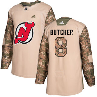 Youth New Jersey Devils #8 Will Butcher Camo Authentic 2017 Veterans Day Stitched NHL Jersey