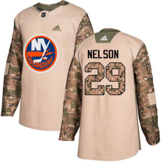 Youth New York Islanders #29 Brock Nelson Camo Authentic 2017 Veterans Day Stitched NHL Jersey