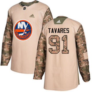 Youth New York Islanders #91 John Tavares Camo Authentic 2017 Veterans Day Stitched NHL Jersey