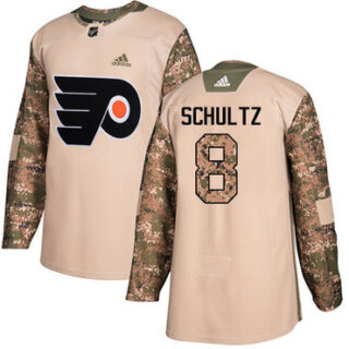 Youth Philadelphia Flyers #8 Dave Schultz Camo Authentic 2017 Veterans Day Stitched NHL Jersey
