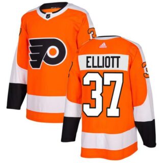 Youth Philadelphia Flyers #37 Brian Elliott Orange Home Authentic Stitched NHL Jersey