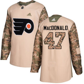 Youth Philadelphia Flyers #47 Andrew MacDonald Camo Authentic 2017 Veterans Day Stitched NHL Jersey