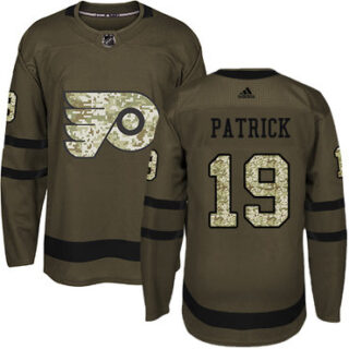 Youth Philadelphia Flyers #19 Nolan Patrick Green Salute to Service Stitched NHL Jersey