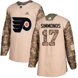 Youth Philadelphia Flyers #17 Wayne Simmonds Camo Authentic 2017 Veterans Day Stitched NHL Jersey